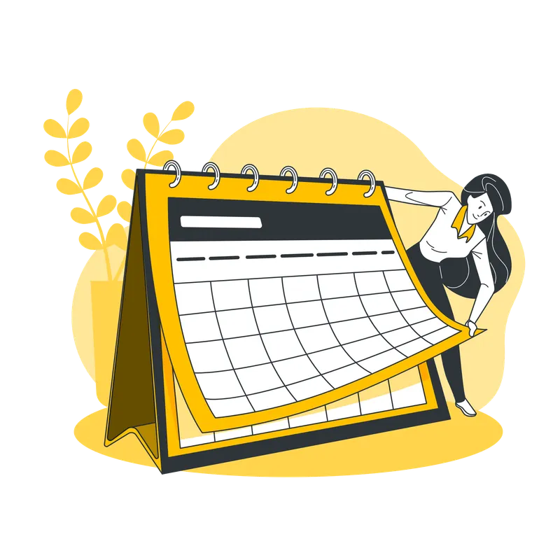 Calendar illustration